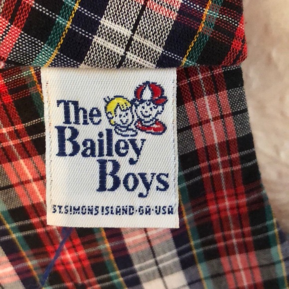 Reversible Boy’s Romper Red/Plaid Size 4T - Picture 5 of 5